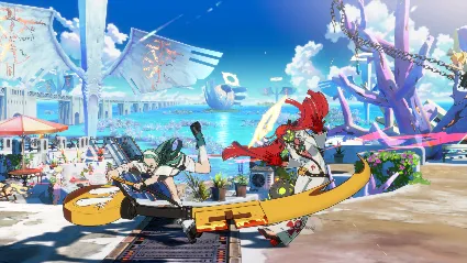 GGST Additional Battle Stage 5 Fallen Prayer Engulfed