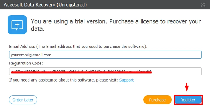 ✴️ Aiseesoft Data recovery 🔑 1 Year Registration Code