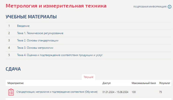 Метрология и измерительная техника.Тест Синергия/МТИ