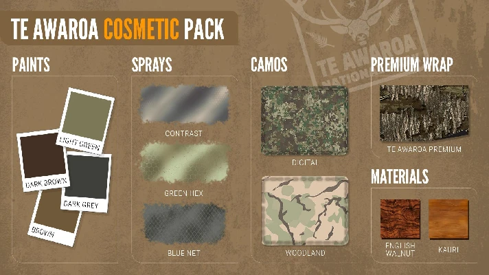 ✅theHunter Call of the Wild Te Awaroa Cosmetic Pack DLC