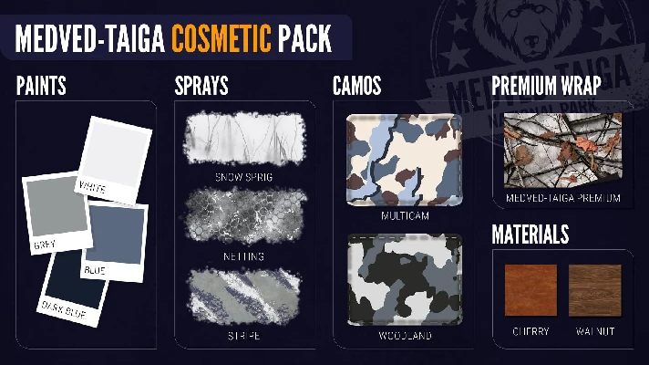 ✅theHunter: Call of the Wild Medved-Taiga Cosmetic Pack