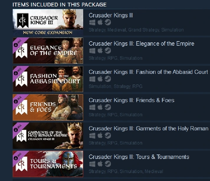 Crusader Kings III: Starter Edition (Steam Gift RU)