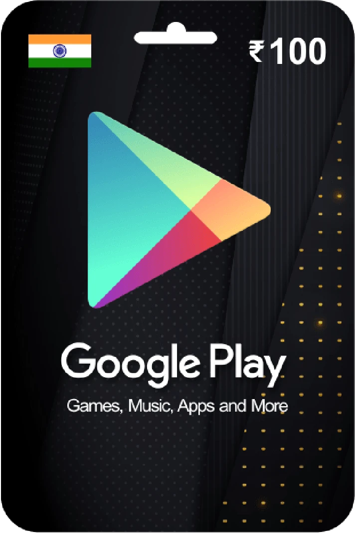 Google Play Gift Card 100 INR 🔥🔥🔥 (INDIA ONLY)