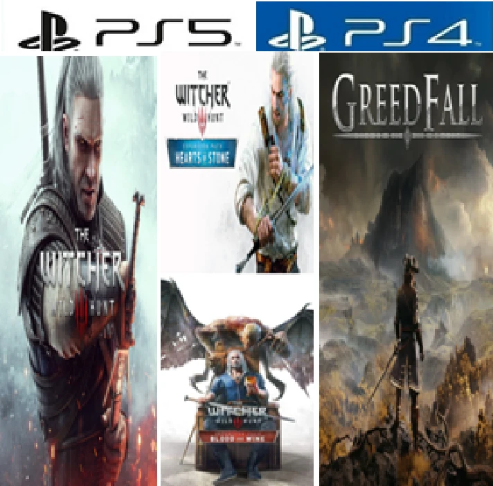 Witcher 3 2 DLC+GreedFall+DLC-PS4|PS5 Rent from 7 days