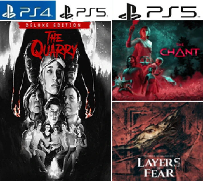 3in1TheChant-PS5+Layers of Fear-PS5+Quarry-PS4|PS5 Rent