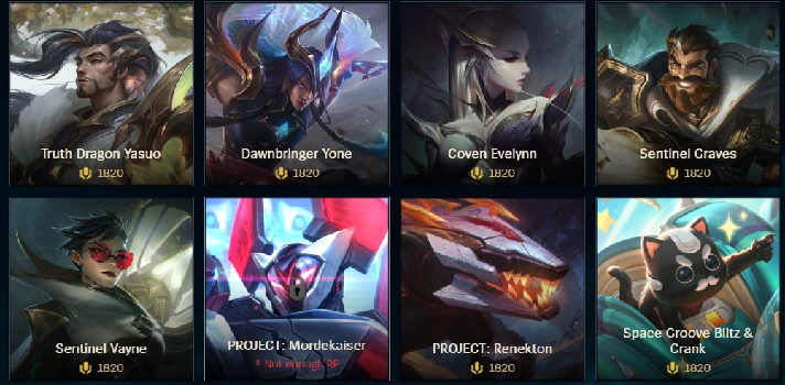 ✔️ Skin to your account  /1350 RP /1820 RP /3250 RP