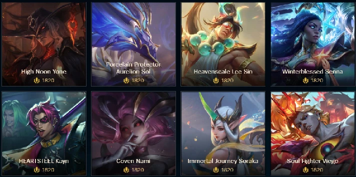 ✔️ Skin to your account  /1350 RP /1820 RP /3250 RP