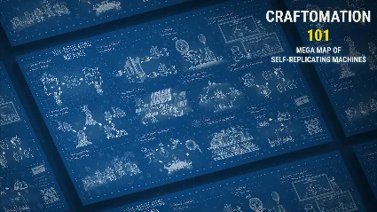 Craftomation 101 Mega Map of Self-Replicating Machines