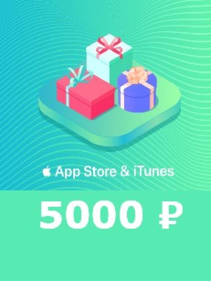 App Store iTunes gift card 5000 RUR for RUS iTune  ₽