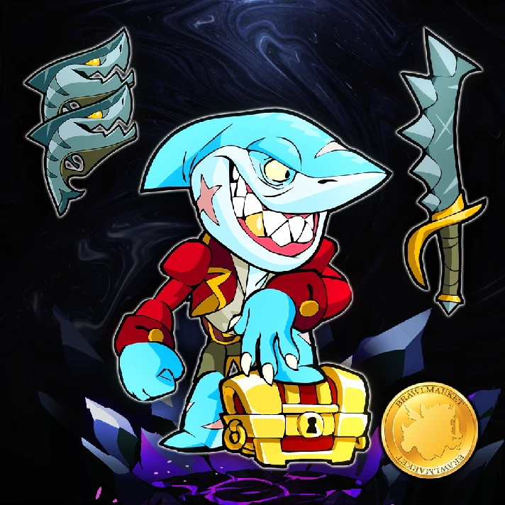 🔑 BRAWLHALLA CODE 🔑✅Shark Attack Thatch✅