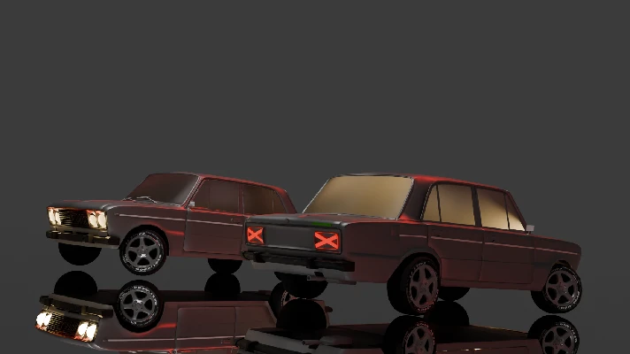 3D model of the car VAZ 2106 highly detailed