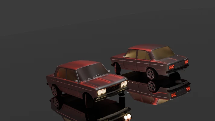 3D model of the car VAZ 2106 highly detailed