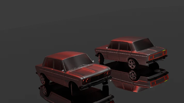 3D model of the car VAZ 2106 highly detailed