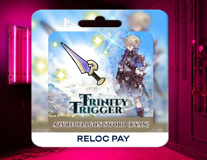 🚀Trinity Trigger - Azure Dragon Sword (Cyan) 🎮(DLC) P