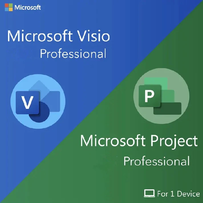 🔵MICROSOFT VISIO / PROJECT 2019 - 2021 PRO 💯 WARRANTY