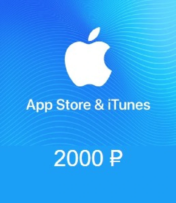 App Store iTunes gift card 2000 RUR for RUS iTune  ₽