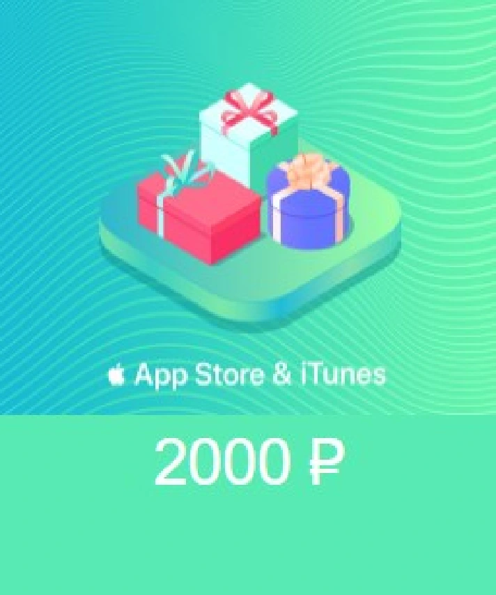 App Store iTunes gift card 2000 RUR for RUS iTune  ₽