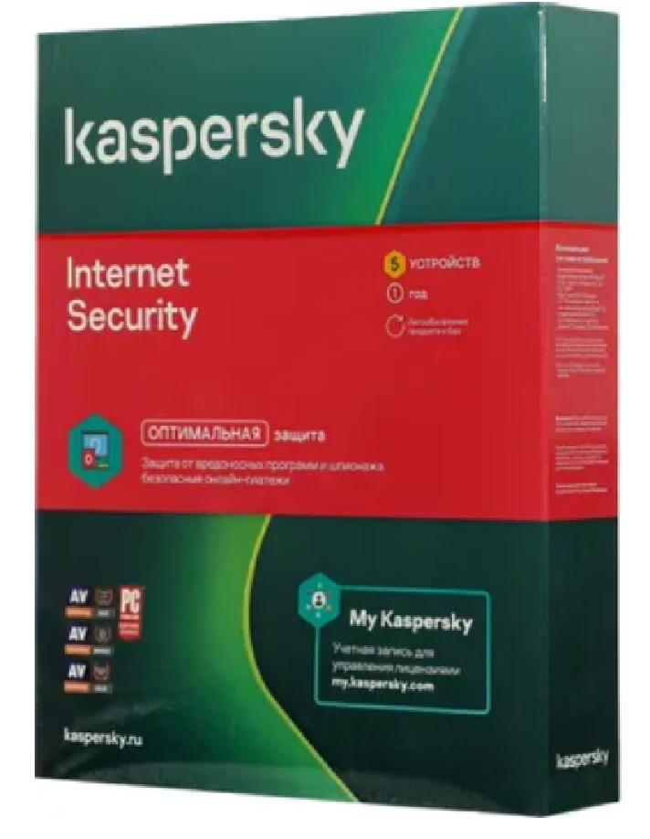 Kaspersky Internet Security 5 devices 1 year Russia