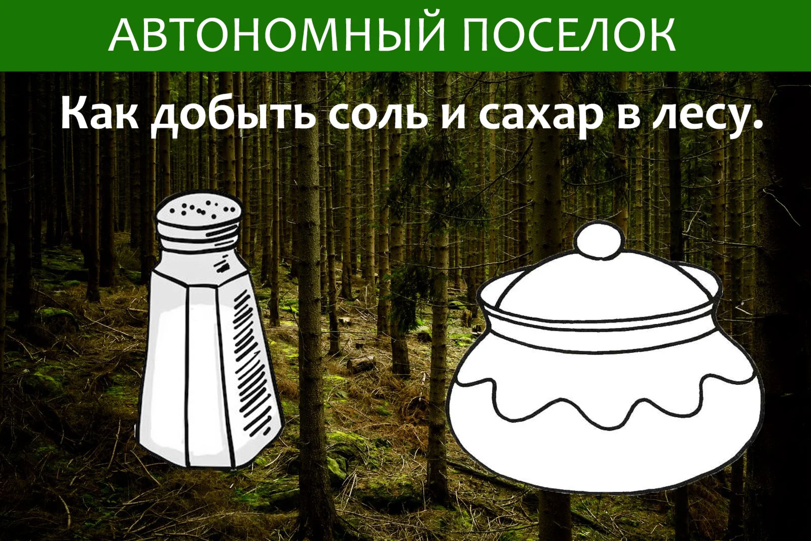 Как добыть соль и сахар в лесу. Статья
