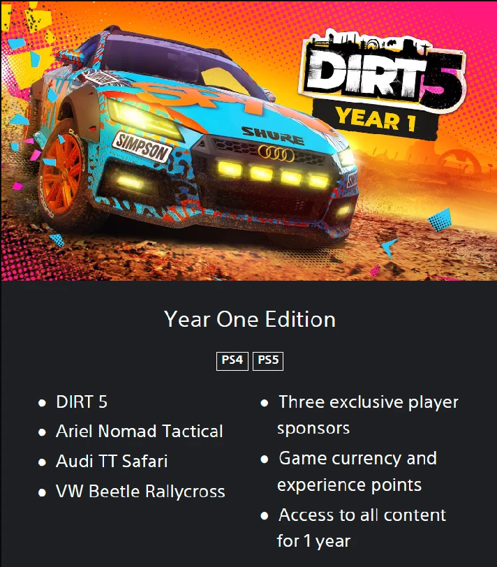 💥DIRT 5 🔵 PS4 / PS5  🔴ТR🔴