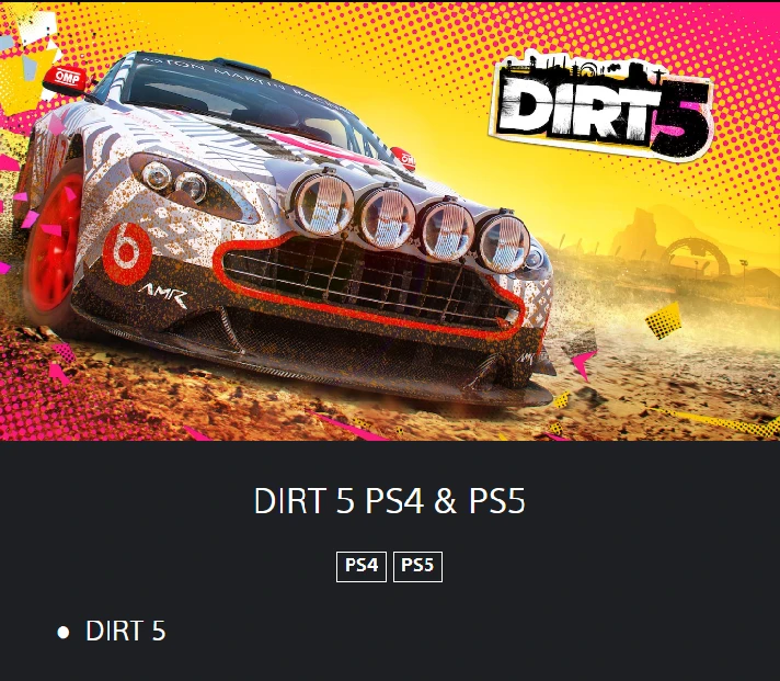 💥DIRT 5 🔵 PS4 / PS5  🔴ТR🔴