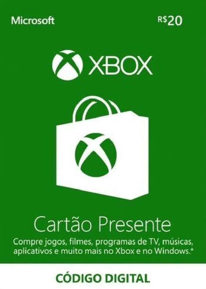 Xbox Live Gift Card 20 BRL 💳🎮