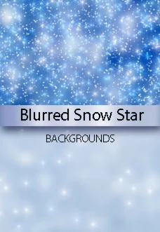 Blurred Snow Star Backgrounds