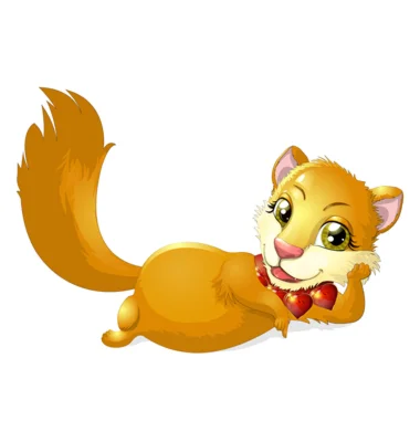 рыжая кошка