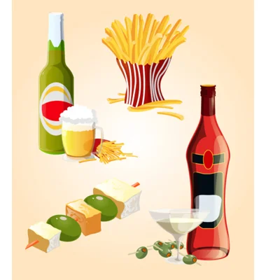 набор алкоголь+ фастфуд