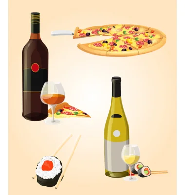 набор алкоголь+ фастфуд