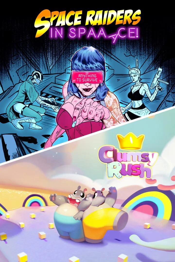 Space Raiders in Space + Clumsy Rush XBOX Быстро