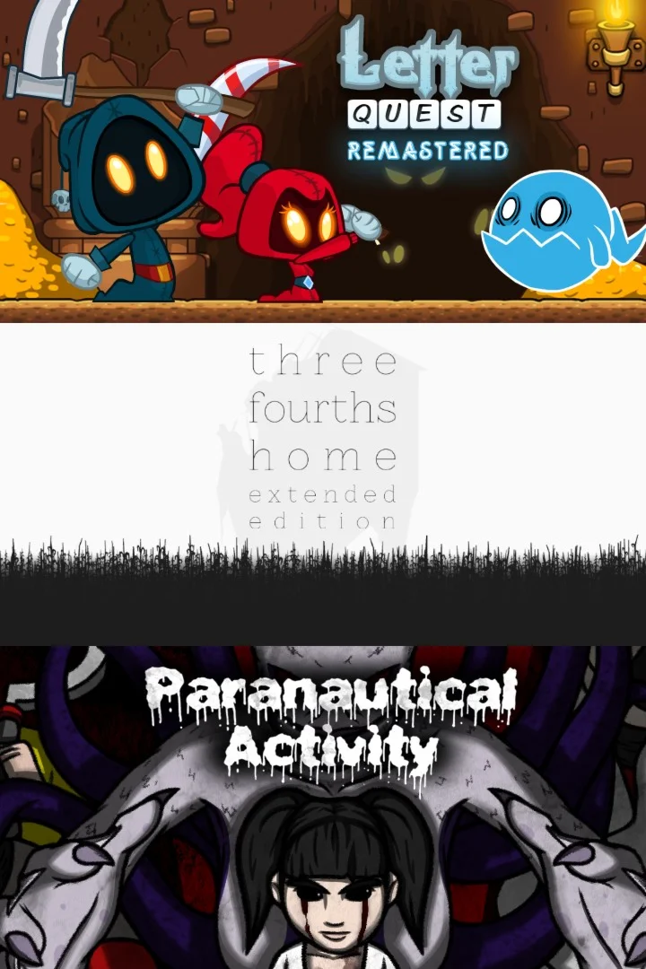 Letter Quest: Grimm's Journey/ Three Fourths Home: Ex