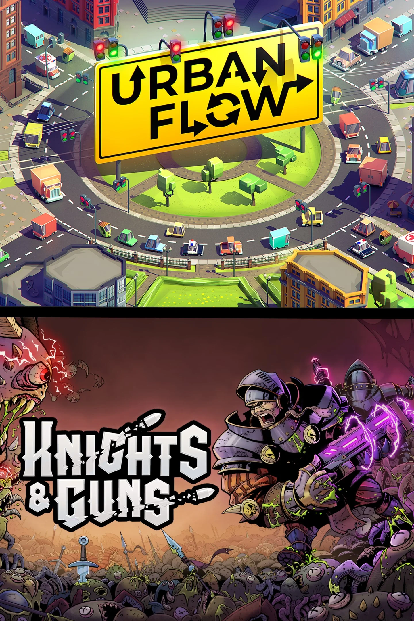 Couch Co-Op: Urban Flow + Knights & Guns XBOX �