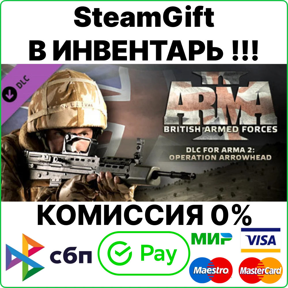 Arma 2: British Armed Forces DLC [SteamGift/RU+CIS]💳0%