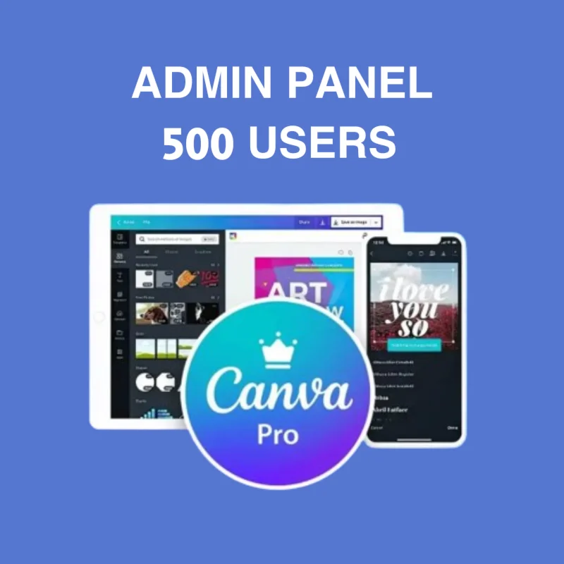 Canva Admin Panel 500 Users