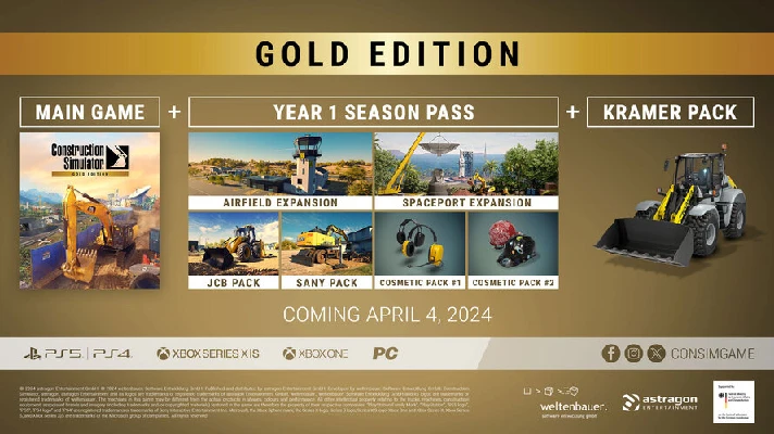 Construction Simulator Gold Edition (steam key) NO RU!