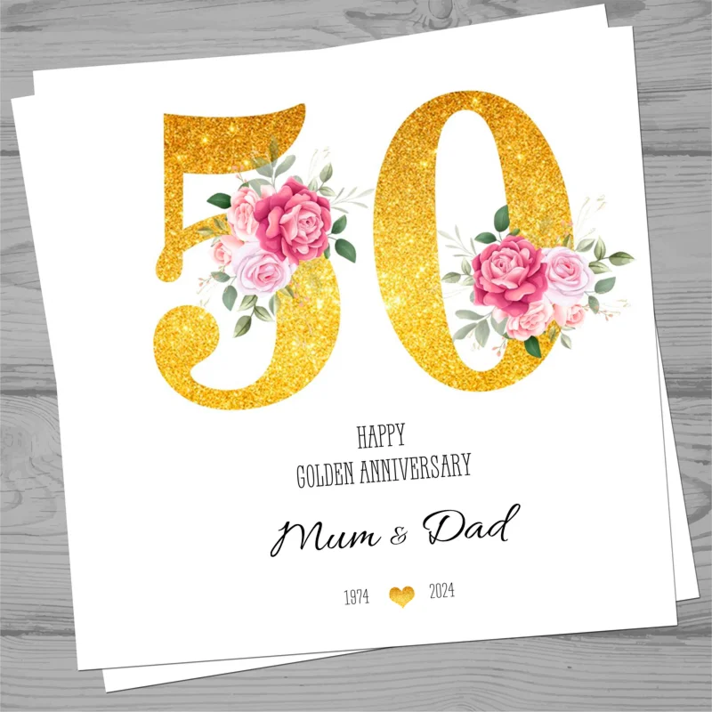 Открытка на день рождения, юбилей №i50