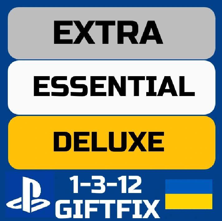 PlayStation PS PLUS | EA | DELUXE | EXTRA | ESSENTIA