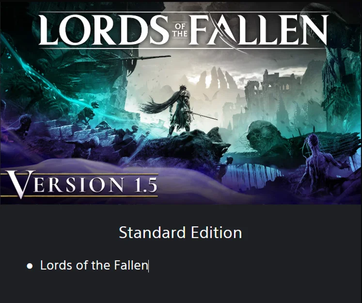 Lords of the Fallen ( Version 1.5 )  PS5 TR