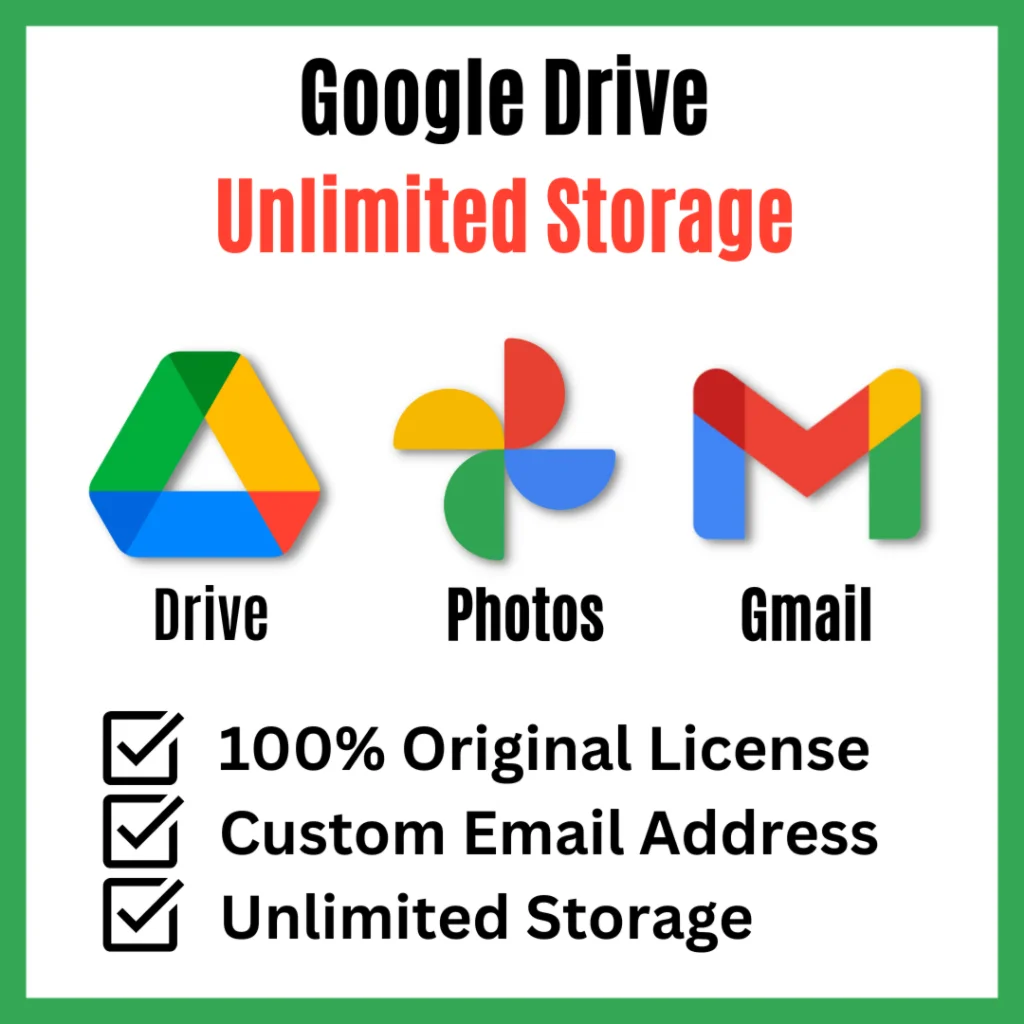 Google Drive & Photos Unlimited Storage