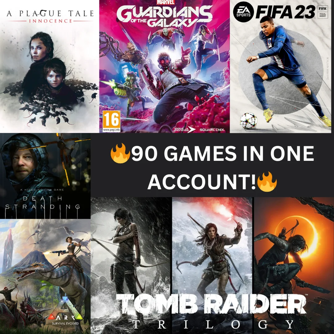  Аккаунт Epic Games с 90 платными играми  FIFA23