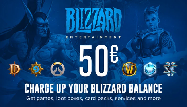 🔑50€ Gift Card Blizzard Blizzard