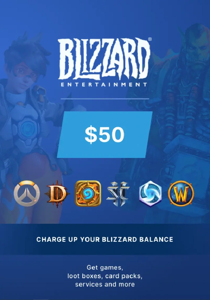 🔑 Blizzard 💳 Gift Card【50$ USD】USA