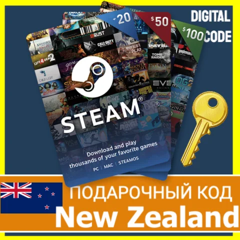 ⭐️СТИМ КАРТЫ⭐???????? New Zealand STEAM GIFT КОД NZ $