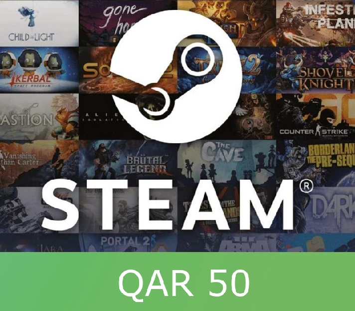 🍢 Steam Gift Card 50 QAR ✨ Steam Key 🌸 Qatar