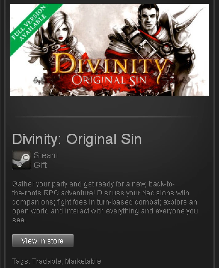 Original Sin Enhanced Edition - STEAM Gift / GLOBAL