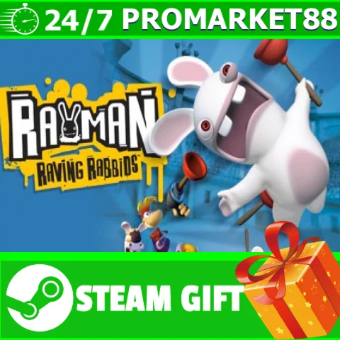 ⭐️ВСЕ СТРАНЫ+РОССИЯ⭐️ Rayman Raving Rabbids Steam Gift