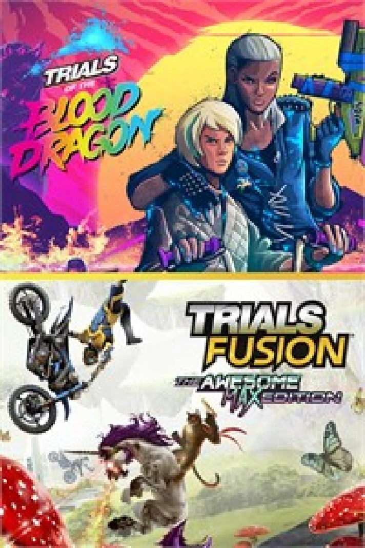 ☀️TRIALS OF THE BLOOD DRAGON + TRIALS FUSION AW XBOX💵