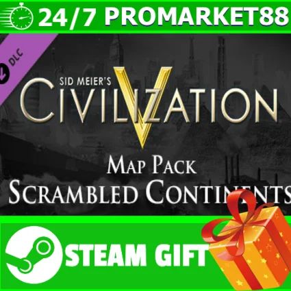 ⭐ ️ Civilization V - Scrambled Continents Map Pack