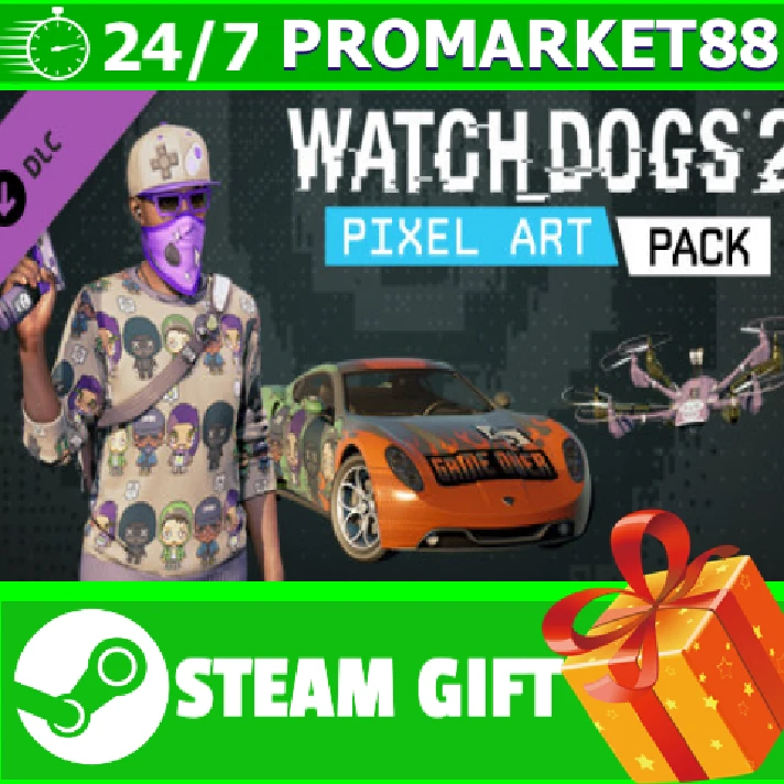 ⭐️ALL COUNTRIES⭐️ Watch_Dogs 2 Pixel Art Pack STEAM